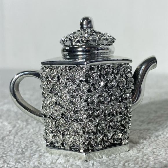 Moda Argenti Other - 5/$35 Moda Argenti Silver Coated Decorative Hexagonal Teapot